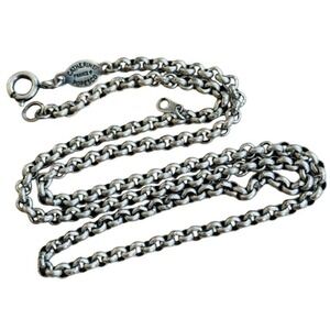 La Vie Parisienne Catherine Popesco France Necklace Rolo chain silver tone 18"